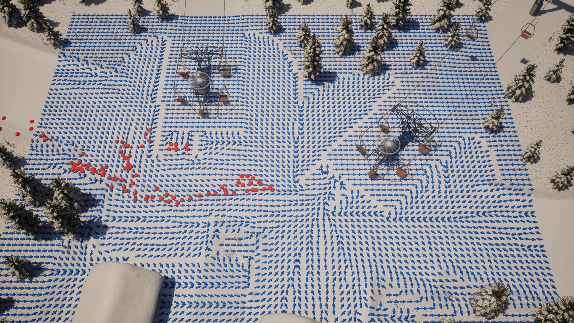 Crowd field visualisation